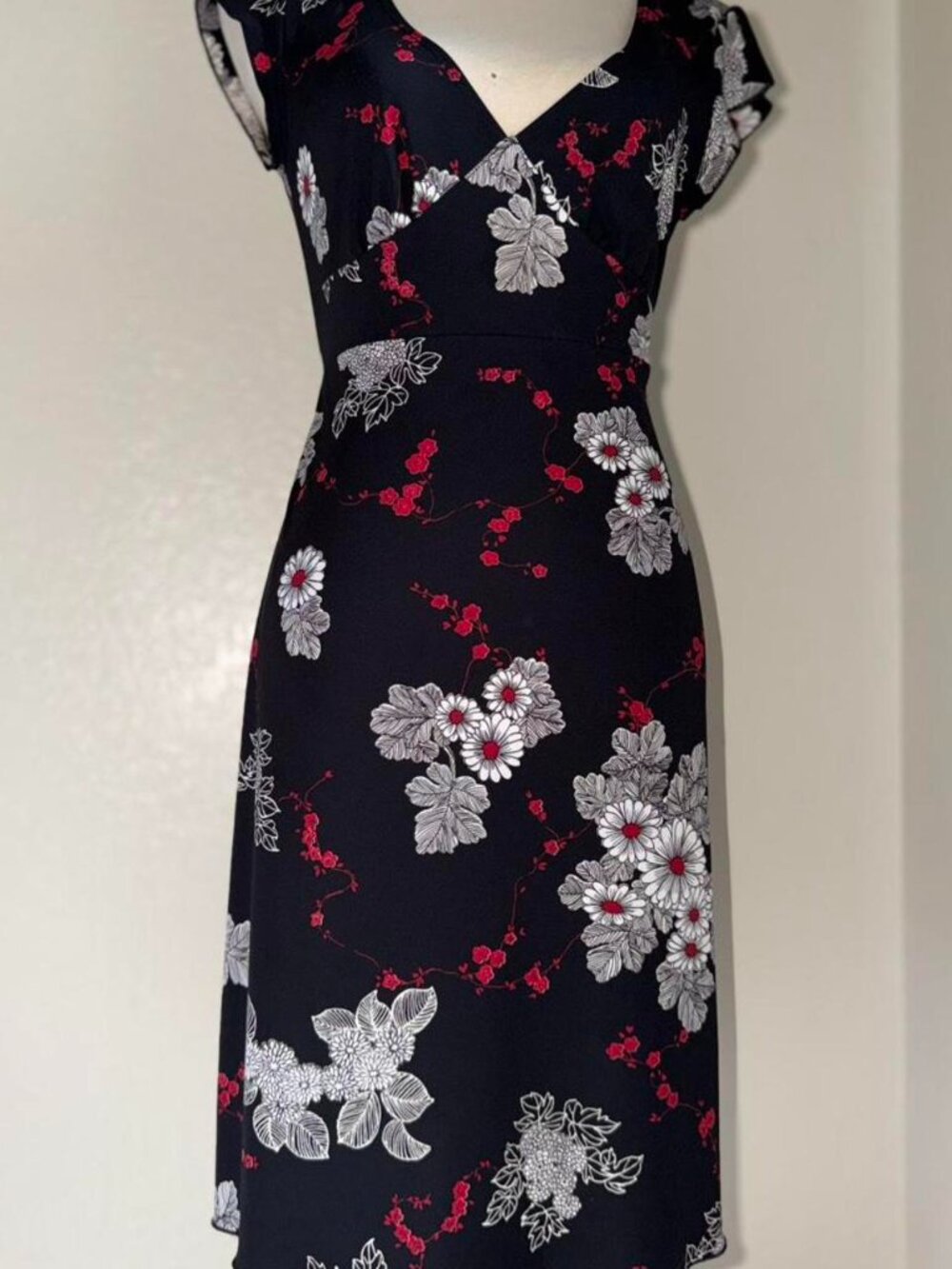 Y2K Byer Too! Floral Midi Dres with adjustable waist